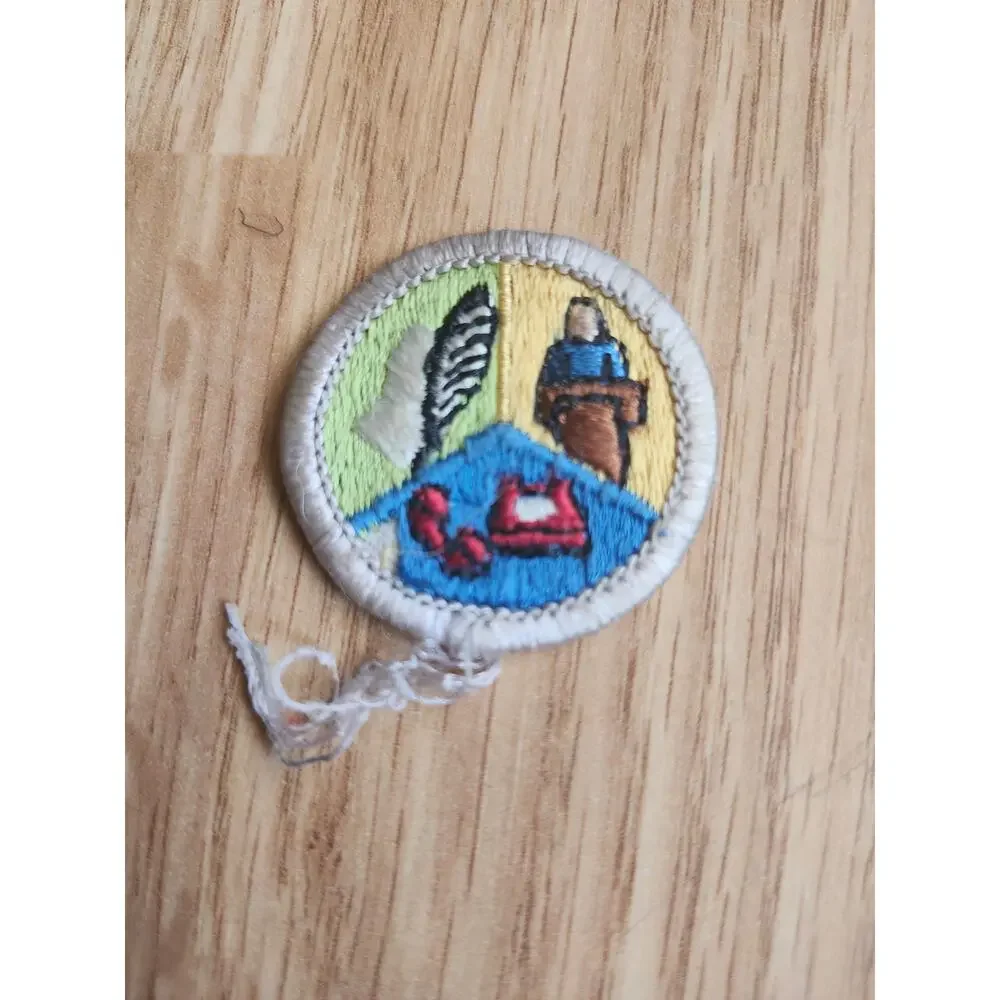 Vintage BSA Boy Scouts of America Communications Merit Badge Patch Eagle Req
